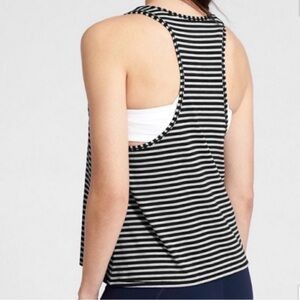 Athleta Stripe Essence Low Tank Top Medium